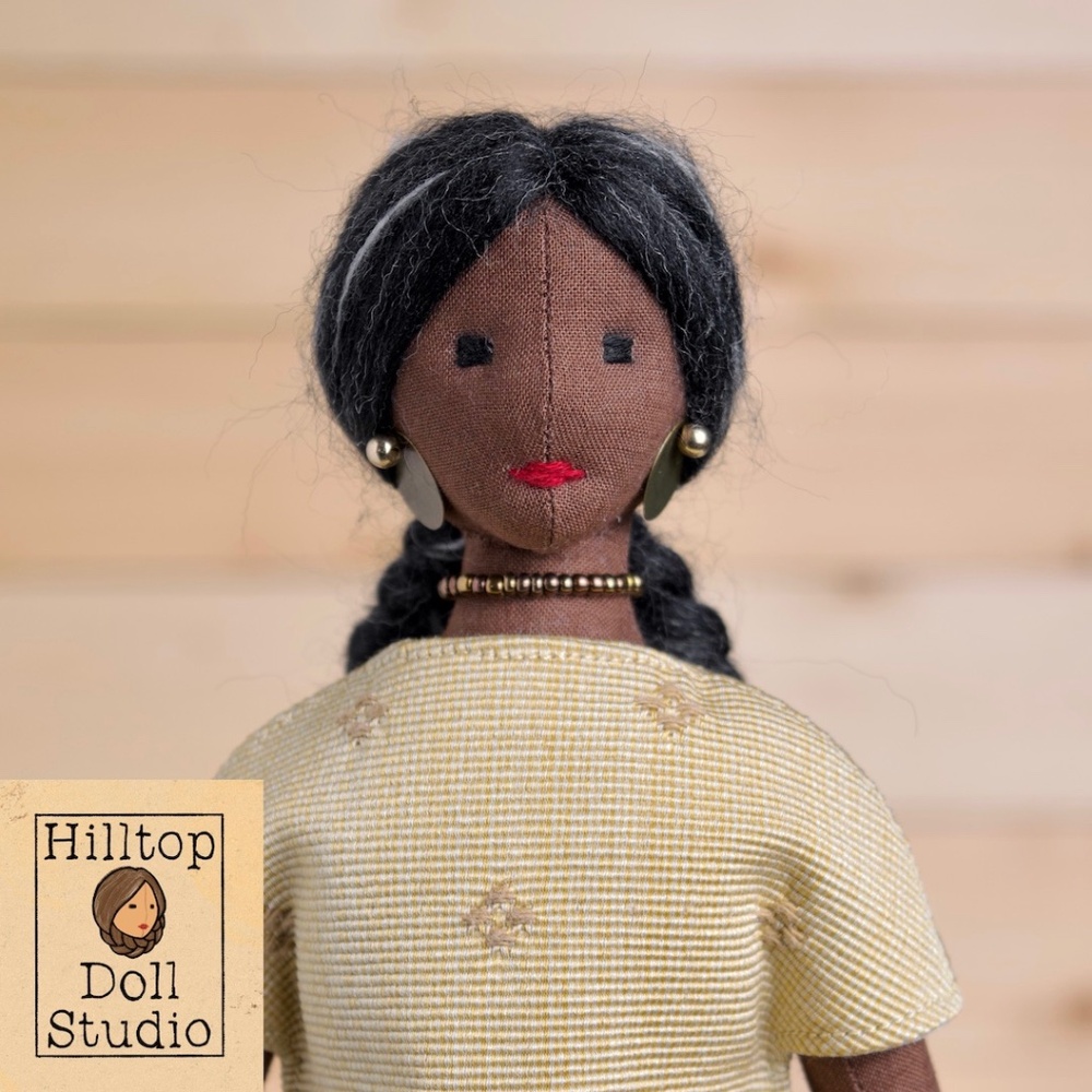 Fabric Doll "Annie" Handcrafted Textile Cloth Heirloom Primitive Doll